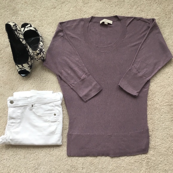 LOFT 3/4 Dolman Sleeve Sweater - Picture 1 of 4